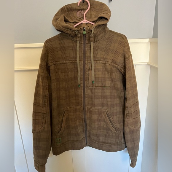 Rare vintage Lululemon plaid zip-up hoodie - Picture 1 of 16